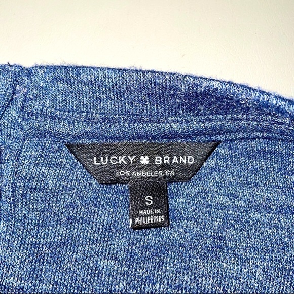 Lucky Brand Bell Sleeve Button-Back Sweatshirt – Size Small - Picture 7 of 9
